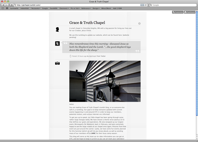 Grace and Truth Chapel tumblr